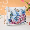 DIY Flower Special Shape Diamond Painting Leather Chain Shoulder Bag Clutch