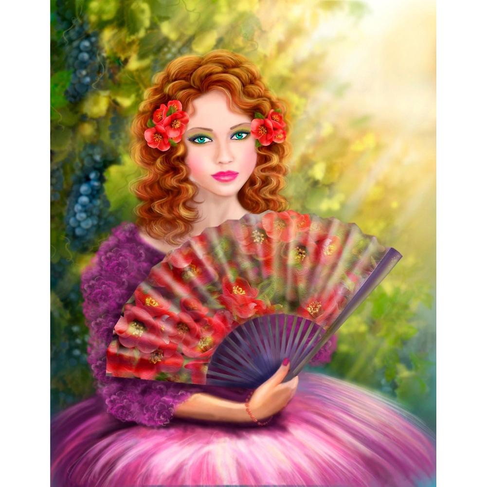 

30*40CM - Special Shaped Diamond Painting - Beauty, 501 Original