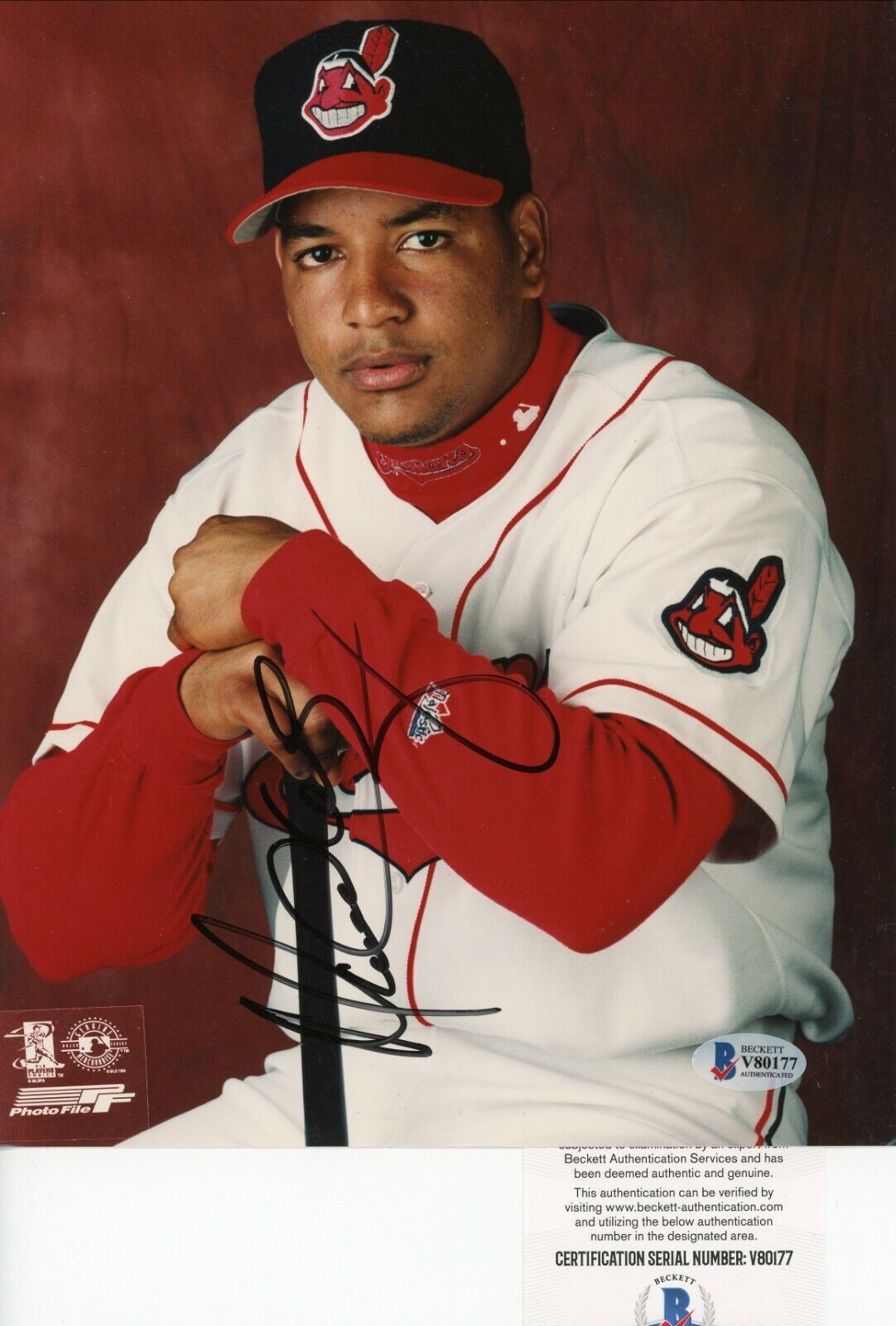 Manny Ramirez Indians Red Sox Signed Autographed 8x10 Picture Photo Poster painting Beckett BAS