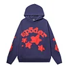 Unisex Young Thug Spider 555 Stars Letter Printed Thicken Hoodie 