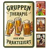(Multi Style) Qui boit de la bi&egrave;re - Panneaux en &eacute;tain m&eacute;tallique(20*30cm) - Bi&egrave;re