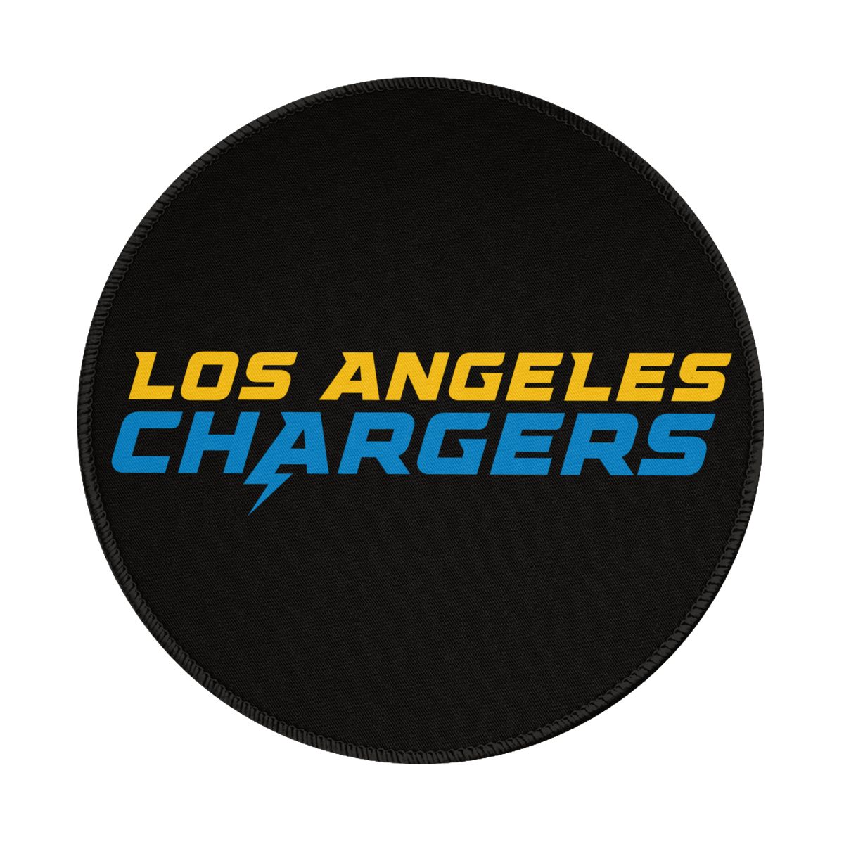 Los Angeles Chargers Wordmark Non-Slip Rubber Round Mouse Pad