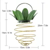 Lampes solaires de jardin suspendues en forme d'ananas