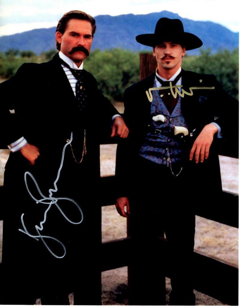 Kurt Russell Val Kilmer signed 11x14 Picture autographed Photo Poster painting with COA