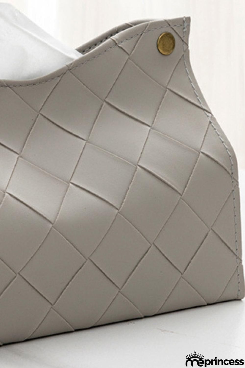 2-Pack Woven PU Tissue Box Covers