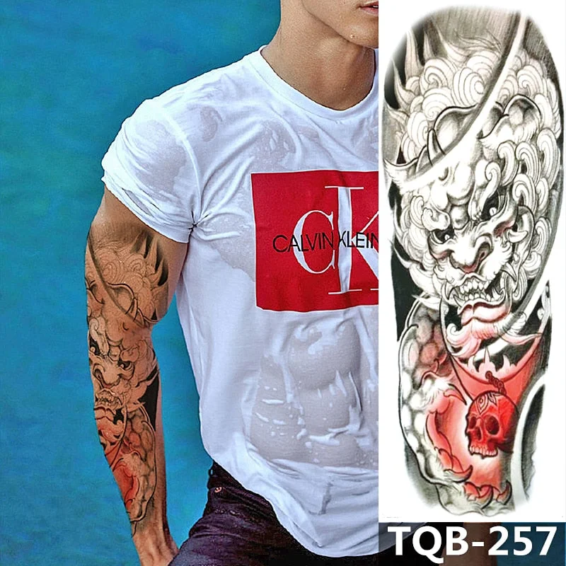 1Sheet Extra Large Temporary Tattoos Full Arm and Eagle ArmTattoo Sleeves for Men Women