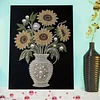 DIY Pearl Painting Sunflower for Home Wall Decor with Frame(40*30cm)