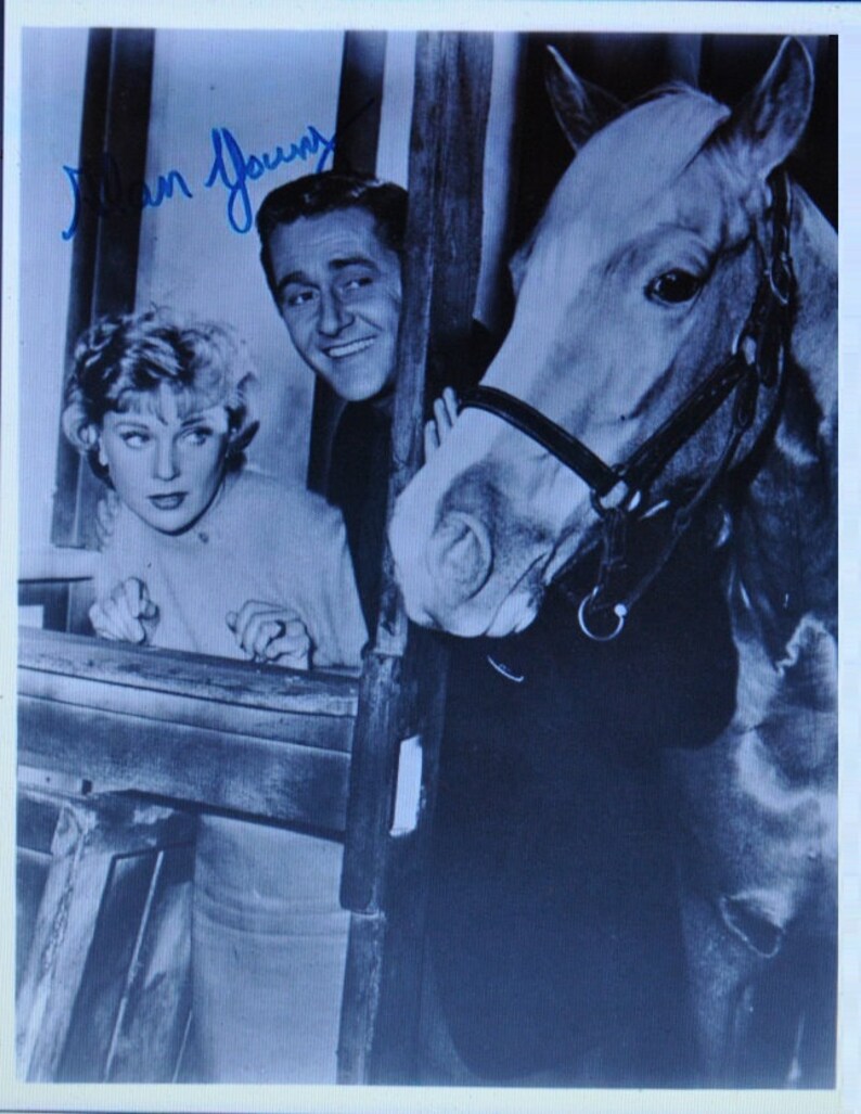 ALAN YOUNG Mr. ED 8x10 wCoA