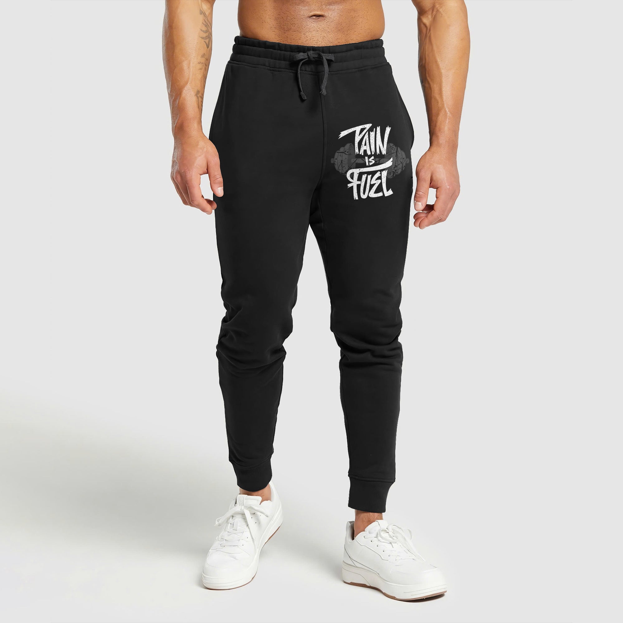 PAIN IS FUEL Graphic Print Performance Sweatpants