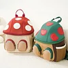 New mushroom bag 1-4 years old children's backpack for traveling cute fruit bag