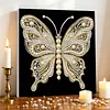 (30x30cm)Butterfly DIY Pearl Painting Art With Inner Frame Handmade Pearl Material Art Kit Living Room Decor