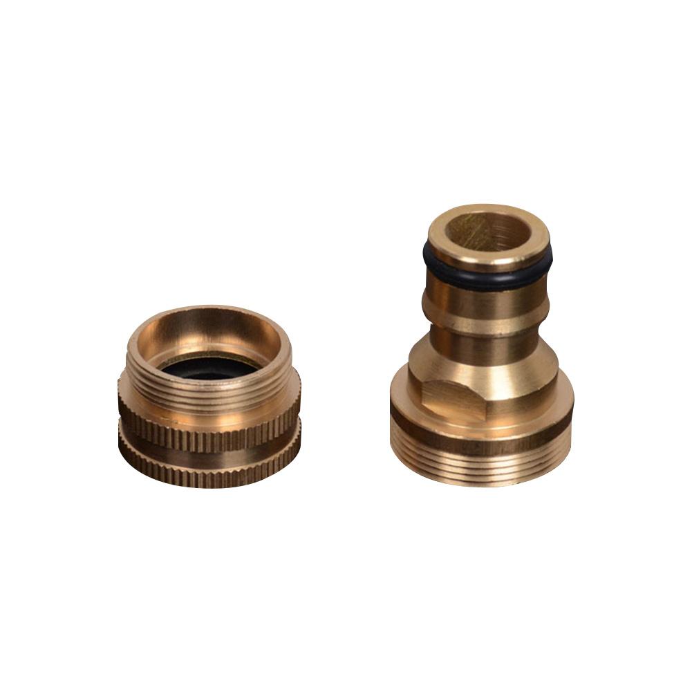 

2套Universal Brass Pipe Connector Water Gun Irrigation Hose Adapter Tools, 501 Original
