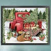 Christmas Car - 11CT Counted Cross Stitch - 40*50cm - Xmas