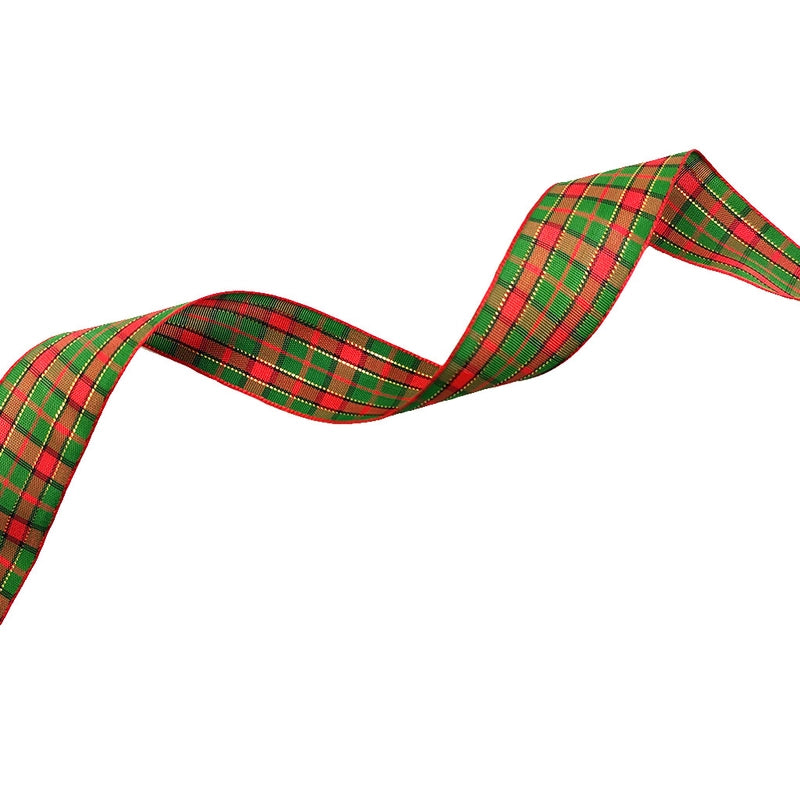 Christmas Decoration Plaid With Handmade Diy Flowers Gift Gift Box Packaging Christmas Tree Decoration