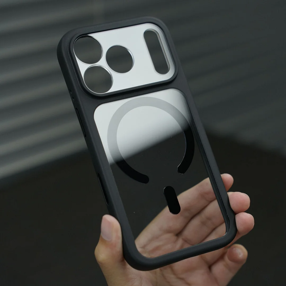 Suitable for iPhone 17 mobile phone case lens full package transparent magnetic Apple 17ProMax anti-fall protective cover cross-border