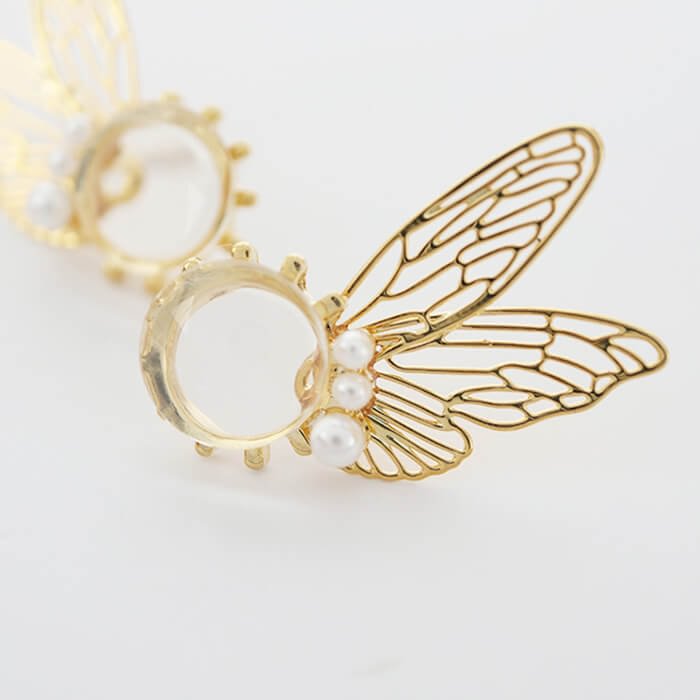Cute Fairy Angel Wings Stud Earrings