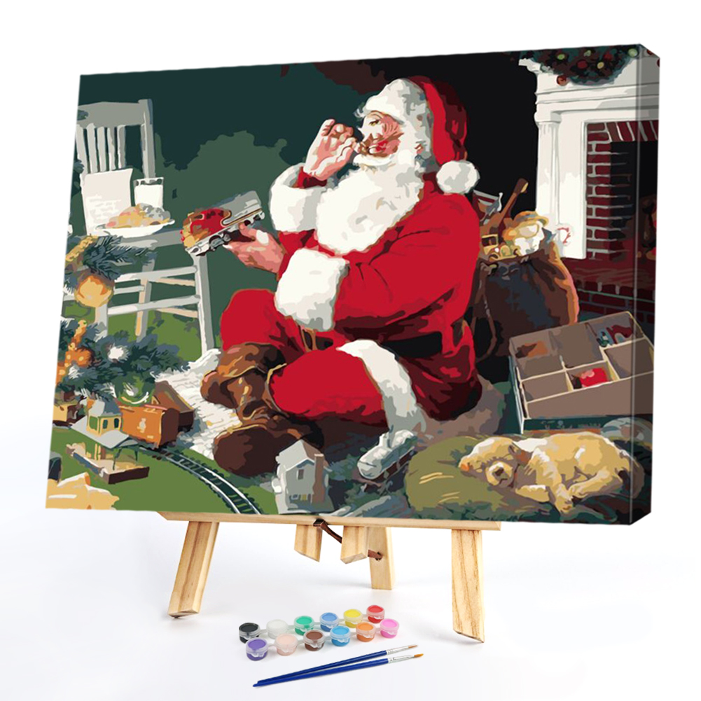 

40*50CM Paint By Numbers-Santa Claus, 501 Original