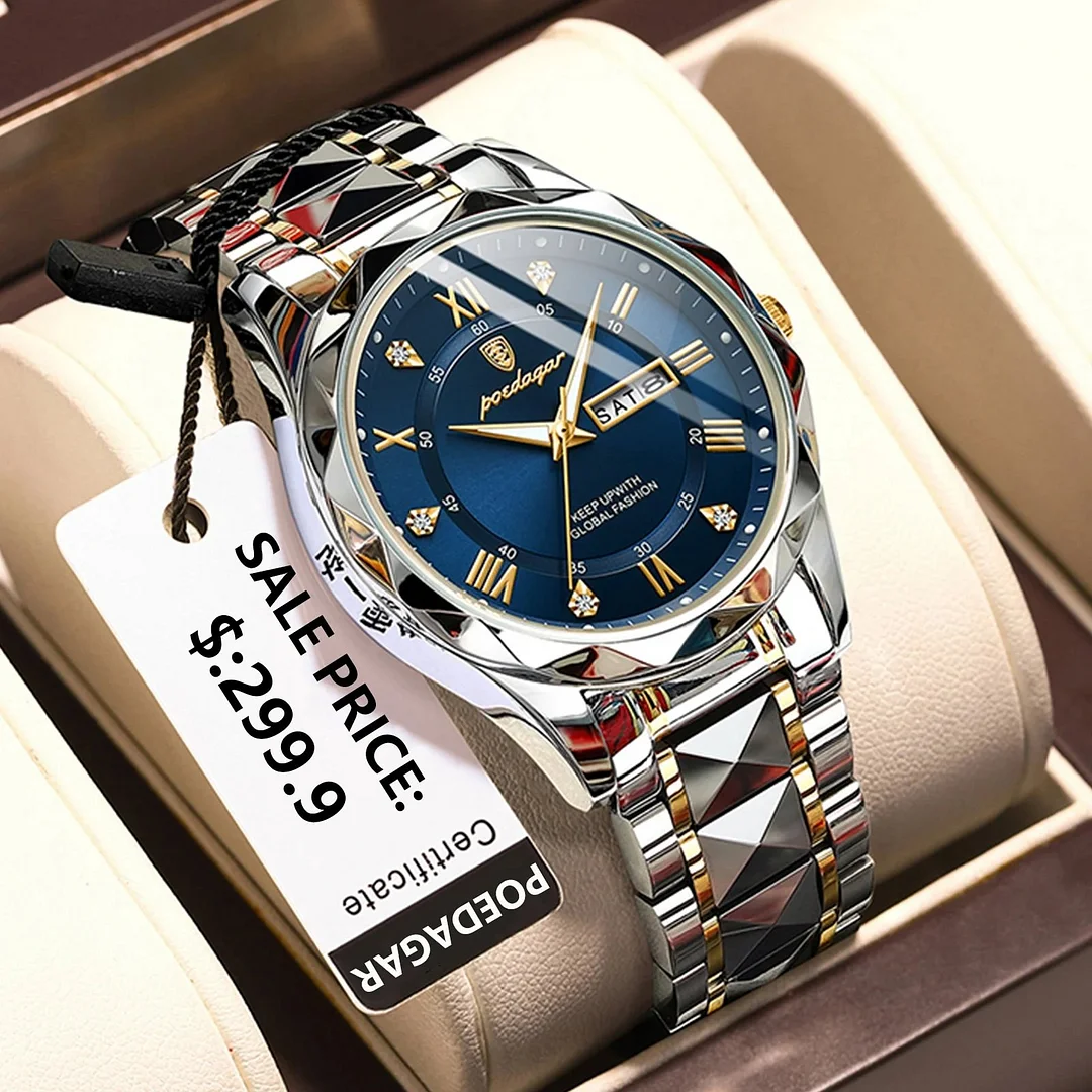🎁2023-Christmas Hot Sale🎁 Waterproof Top Brand Luxury Man Wristwatch With Luminous
