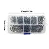 220Pcs Fishing Hooks Set Barbed FishHooks Carp Fishhook for Freshwater Saltwater