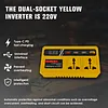 150W Lithium Battery Inverter 3 USB Ports Multifunction Smart Inverter Adapter