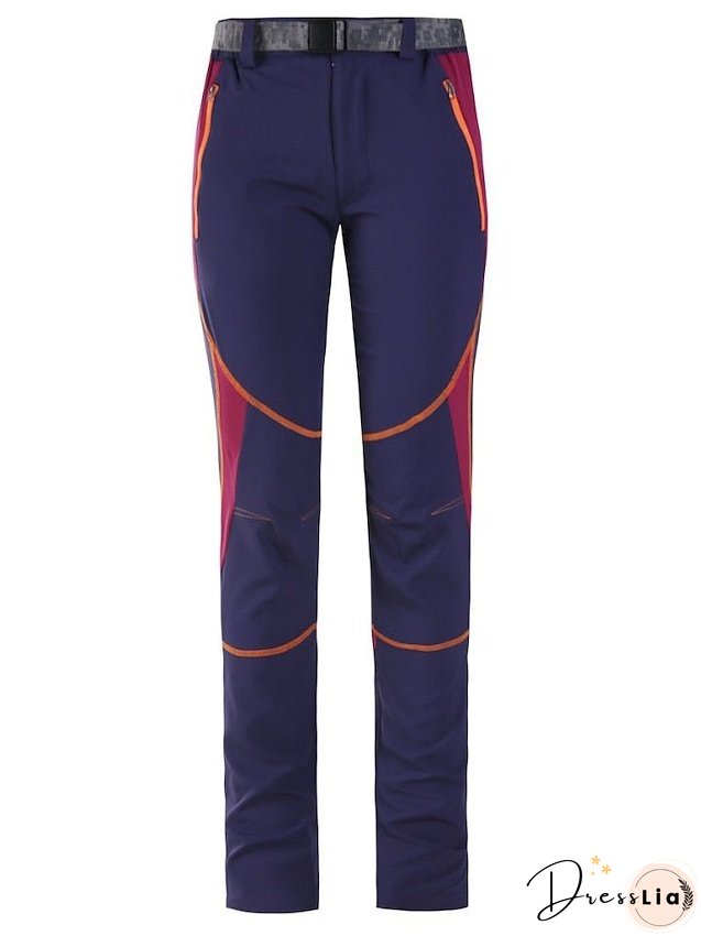 Women's Hiking Pants Trousers Patchwork Summer Outdoor Uv Resistant Breathable Quick Dry Lightweight Pants / Trousers
