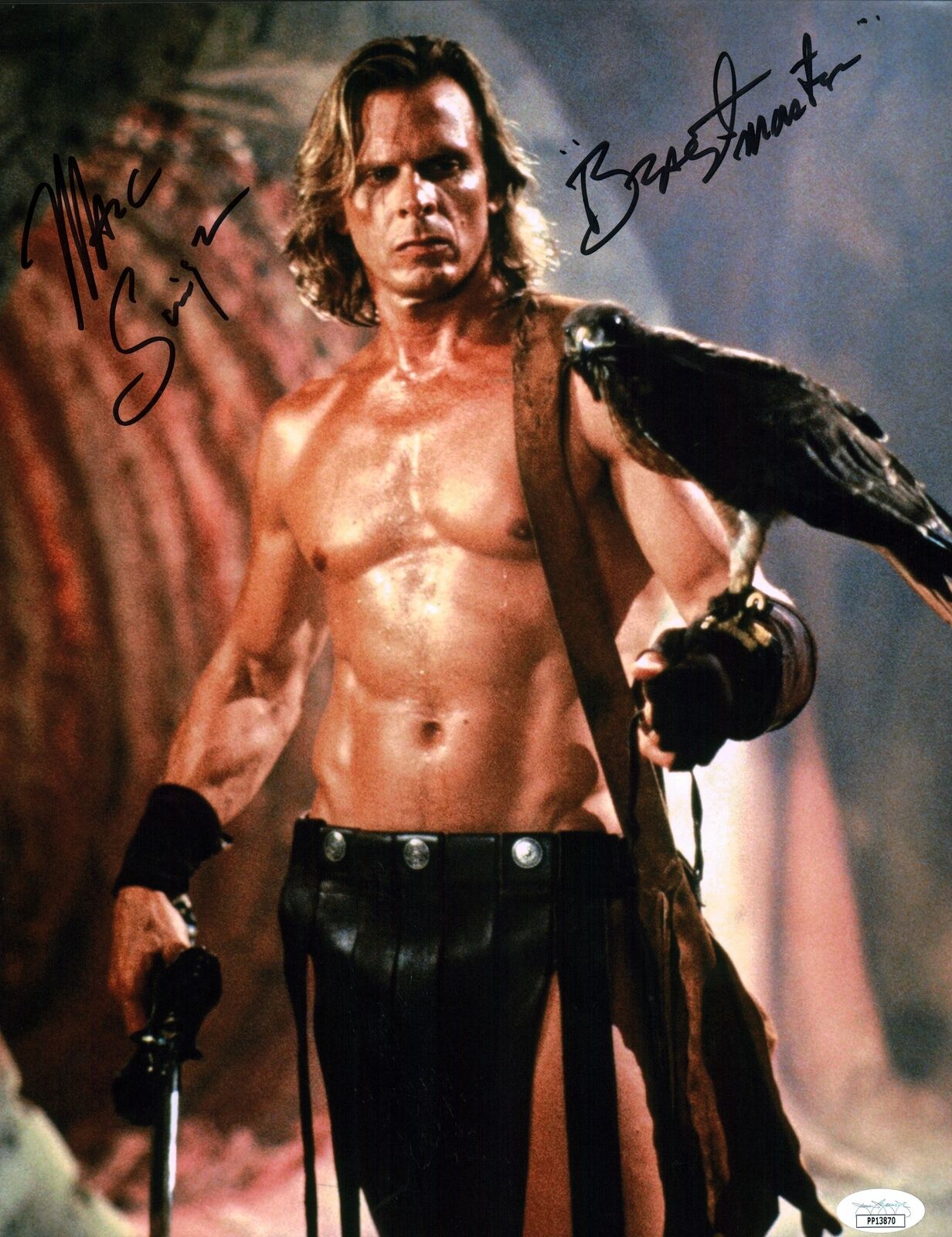 Marc Singer Dar The Beastmaster 11x14 Photo Poster painting Poster Signed Autograph JSA COA Auto