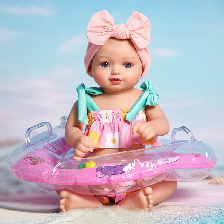 Babeside Sleeping Reborn Baby Winter 17" Little Infant Girl Warm Playmates