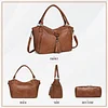 Damen Handtasche Leder Henkeltasche Top Griff Tasche Vintage Weiches Umh&auml;ngetasche Schultertasche f&uuml;r Frauen Arbeit Schule Shopper Reise