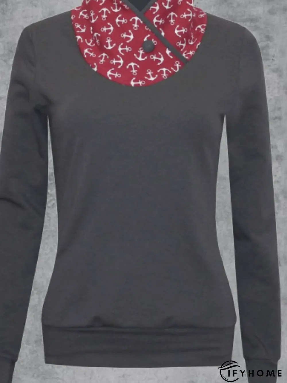 Cotton-Blend Long Sleeve Turtleneck Sweatshirts | IFYHOME