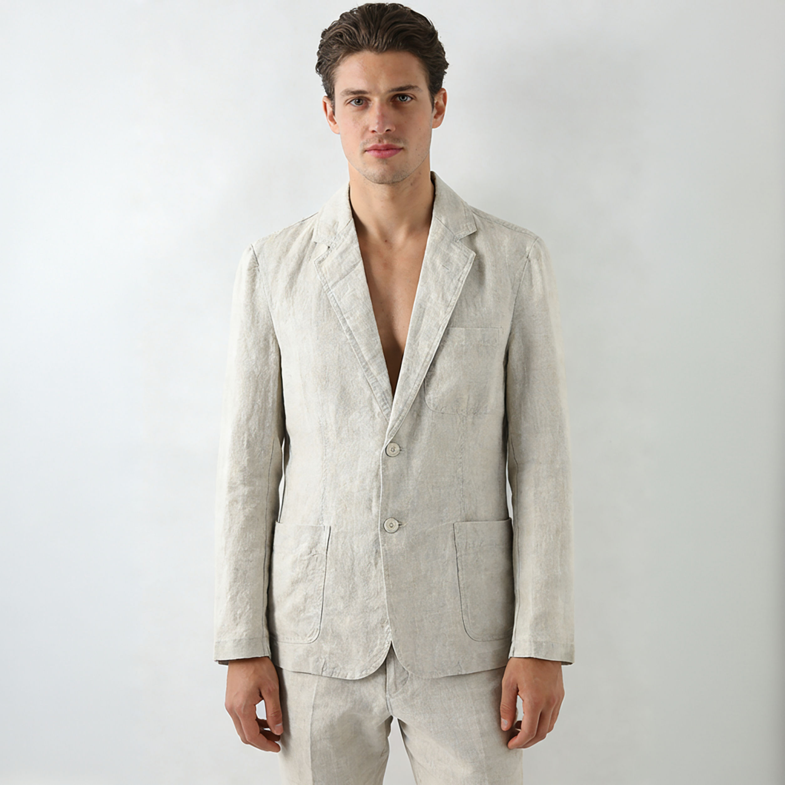 Linen Blazer Men 100% Linen Lightweight Casual Jacket Breathable REAL SILK LIFE