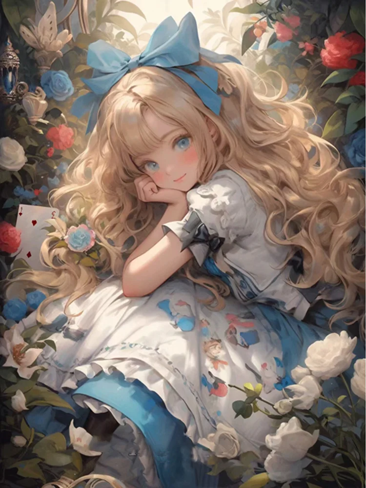 Alice In Wonderland 40*50CM(Canvas) Full Round Drill Diamond Painting gbfke