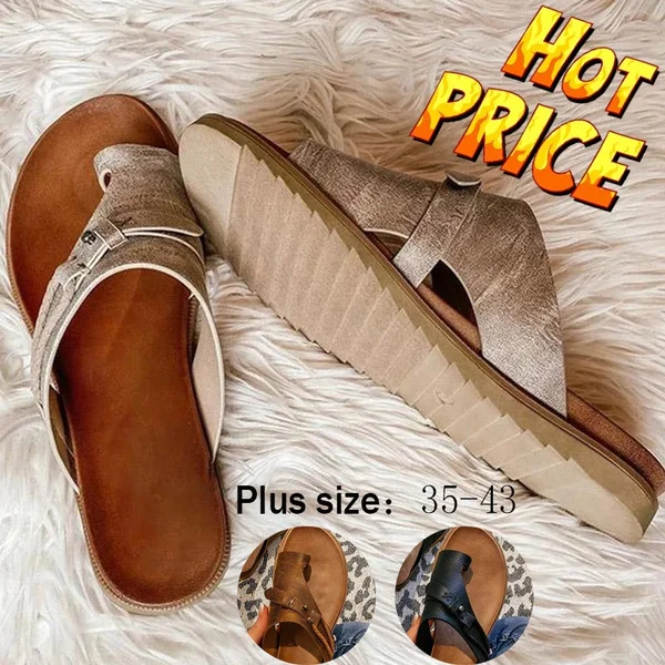 Summer Women Sandals Retro Flip-Flops Flat Shoes Casual Non-Slip Ladies Slides Beach Zapatos Mujerfootwear Females Comfy