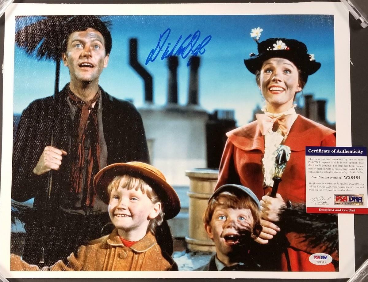 Dick Van Dyke autograph signed Mary Poppins 11x14 Canvas Photo Poster painting #10 ~ PSA/DNA COA