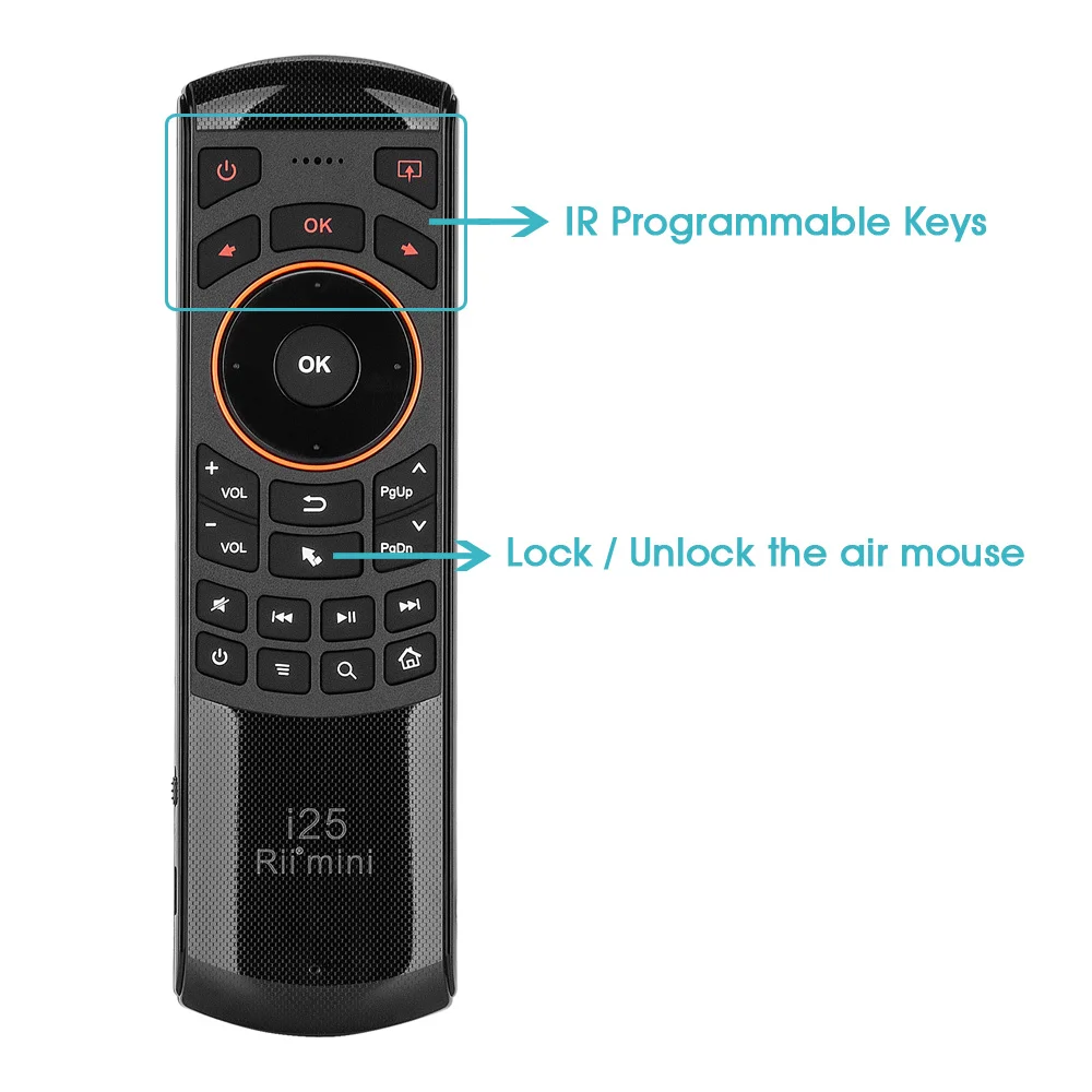 Rii i25 2.4G Mini Keyboard With IR Remote Control