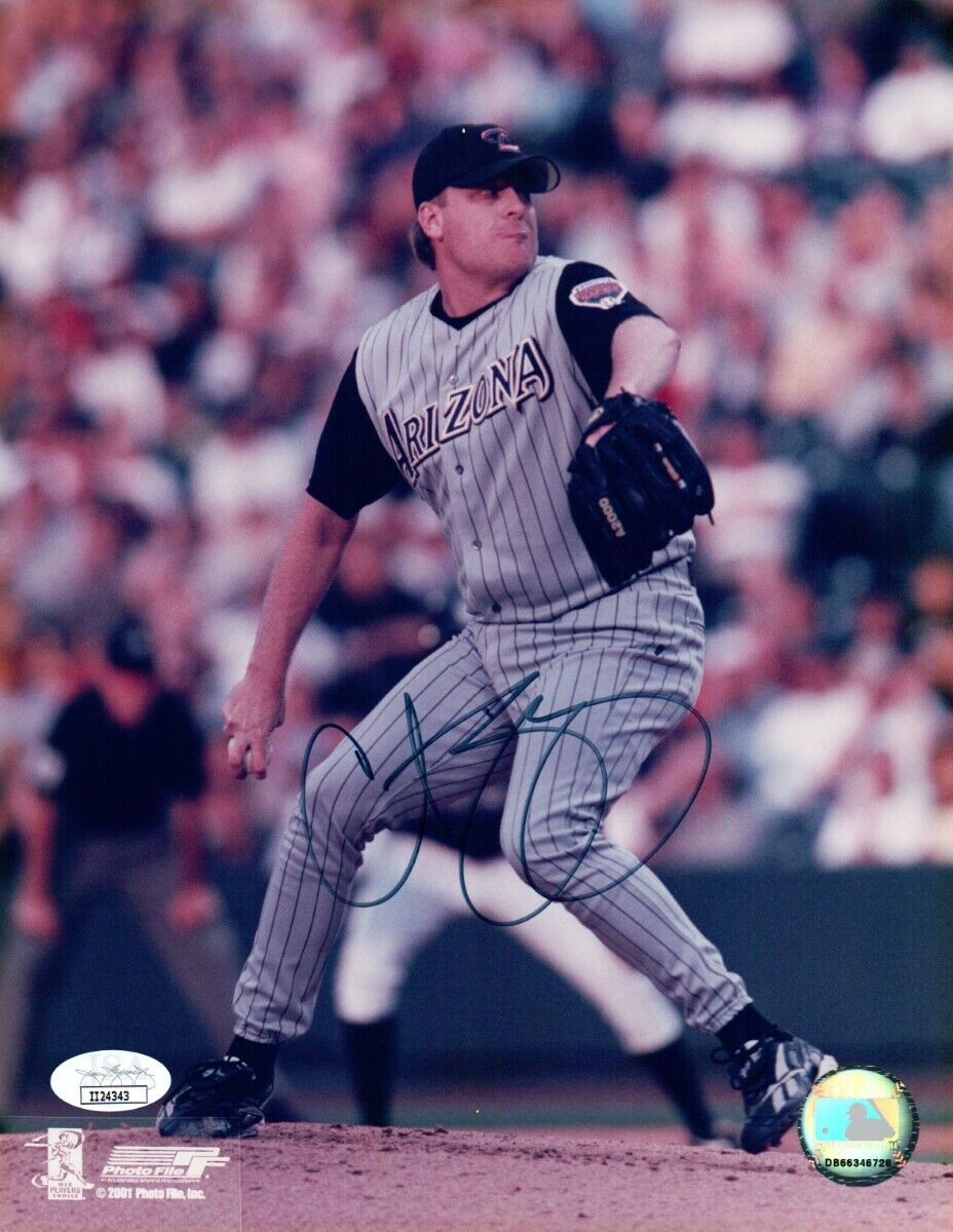 Curt Schilling Signed Autographed 8X10 Photo Poster painting Road Pitch Diamondbacks JSA II24343