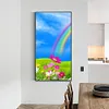 uk.everydayedeals (Limited Stock)Diamond Painting - Full Round - Blue Sky Rainbow Flower(40*70cm)