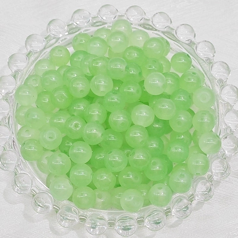50 PCS/Package Diameter 4mm Diameter 6 Mm Glass Round Beads