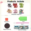 6Pcs Acryl Drache - 5d DIY Handwerk Aufkleber Magnet