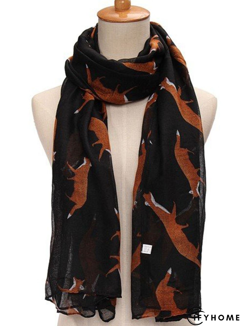 Spring Women's Fashion Fox Print Soft Women Scarf | IFYHOME