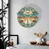 Diamond Painting Wooden Dragonfly Hanging Clock Kit