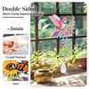 2pcs Flower Bird Diamond Painting Double-sided Crystal Window Suncatcher Craft Set Birthday Gifts Home Garden Decor Hanging Kit