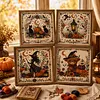Halloween 18CT 2 Strands DIY Stamped Cross Stitch Kit for Adult 30x30cm tapestrymarket