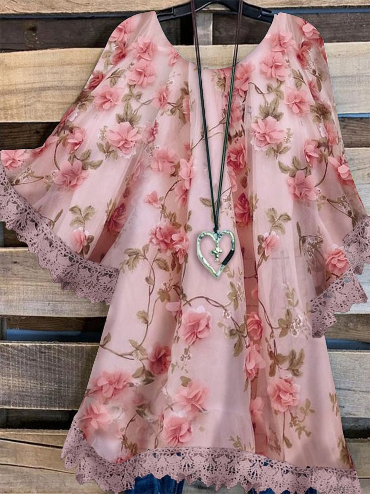Printed Casual Loose Top