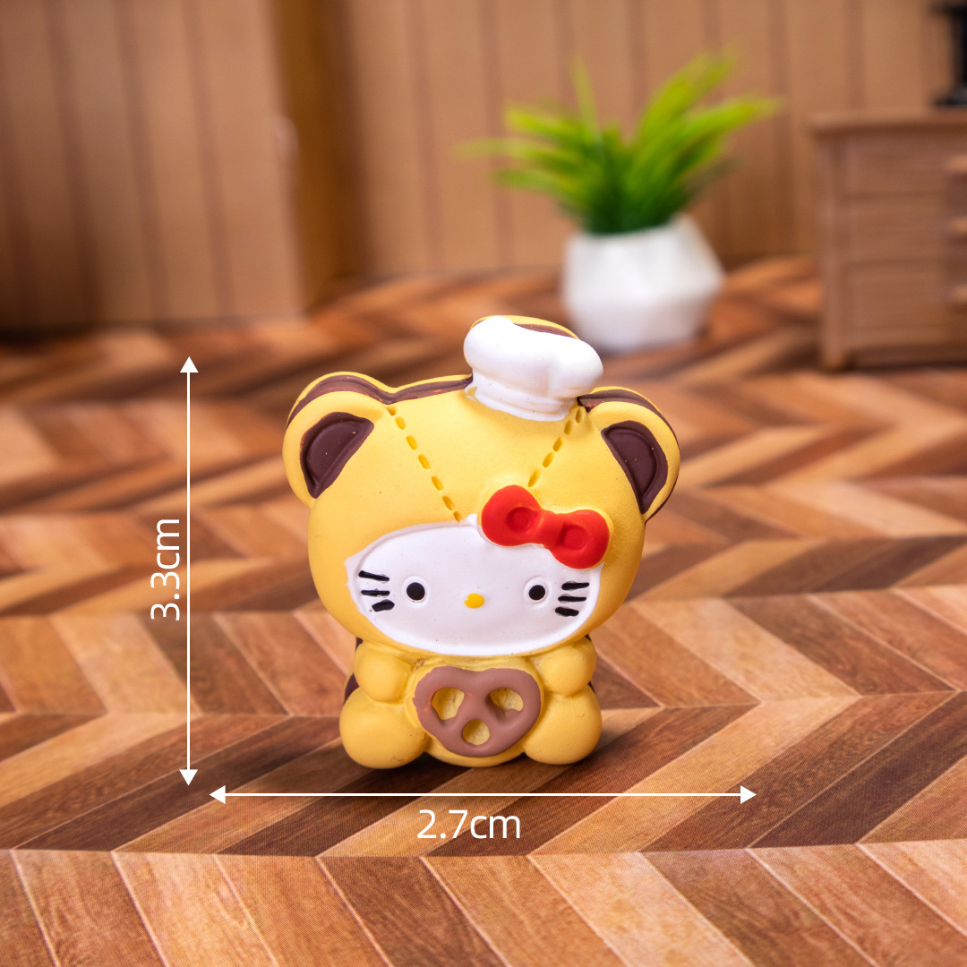 Mini Brown Kitty Pastry Set