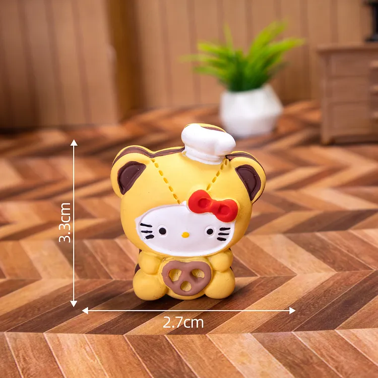 Mini Brown Kitty Pastry Set
