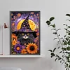 (40*60cm)Halloween Cat - Full Round Drill Diamond Painting