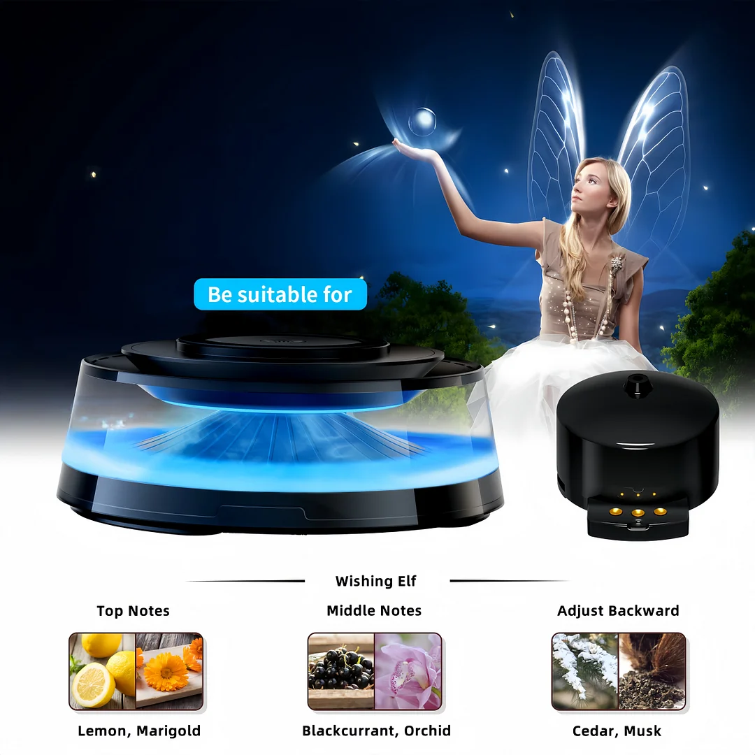Wireless magnetic charger Atmosphere light Audio Cloud viewing Car aromatherapy