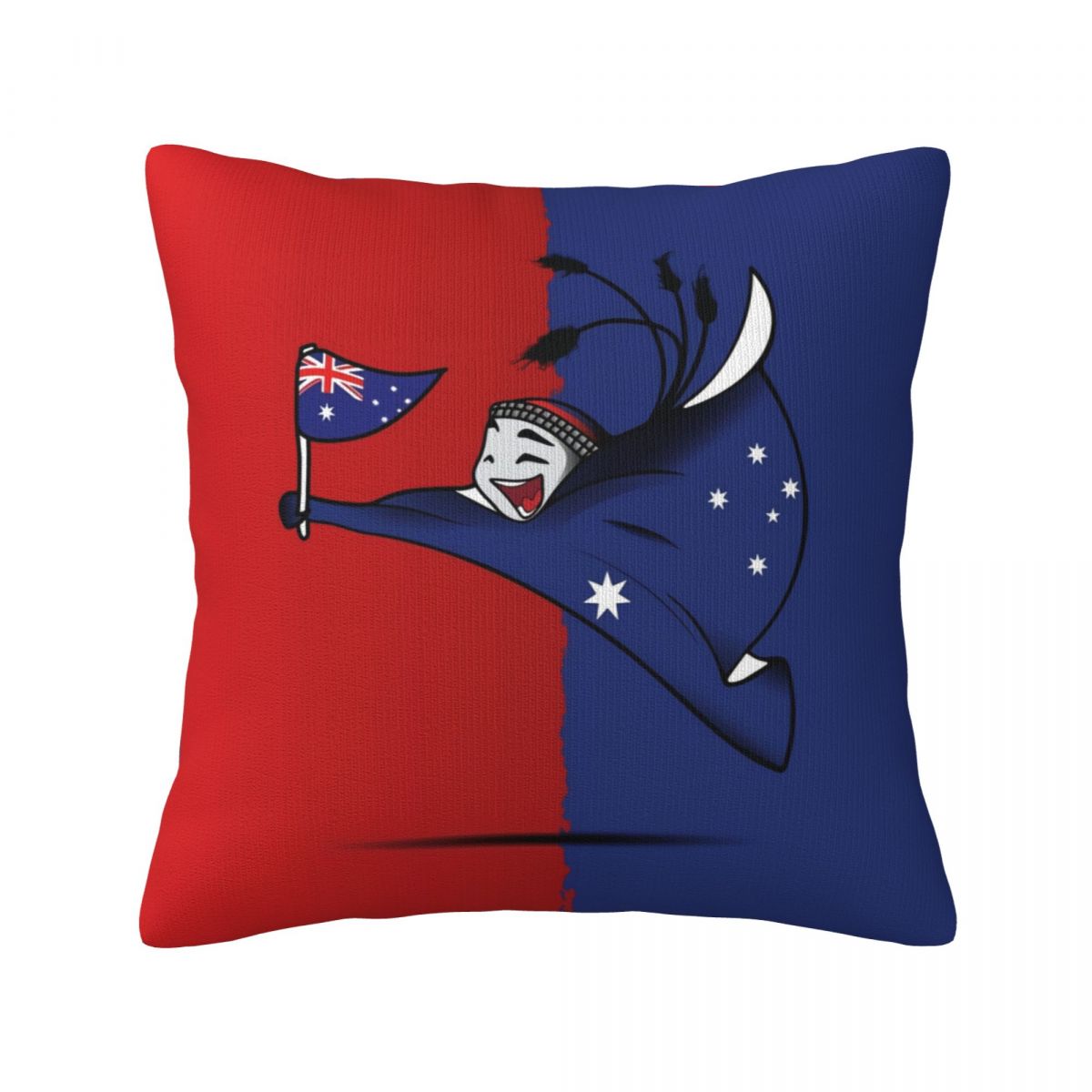 Australia World Cup 2022 Mascot Throw Pillow Covers 18x18