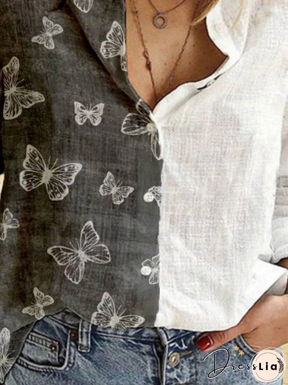 Printed Casual Long Sleeve Tops