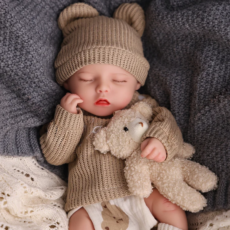 Babeside Twinnie 12" /16" Realistisches Silikon L&auml;chelndes Baby Kleines S&auml;ugling M&auml;dchen